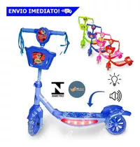 Patinete 3 Rodinhas Som Led Presente Infantil Frete Grátis