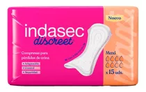 Apósitos De Incontinencia Indasec Discreet Maxi 15u