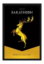 Quadro 34x49cm Casa Baratheon - Game Of Thrones - Séries