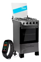 Cocina Tem Kitchen Chef A Gas 4 Hornallas + Smartwatch
