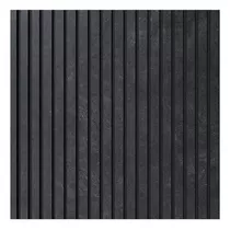 Revestimiento De Pared Autoadhesivo Ranurado 2,5 Mts Negro