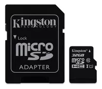 Tarjeta De Memoria Kingston Sdc10 Con Adaptador Sd 32gb