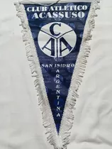 Banderín C. A. Acassuso San Isidro Argentina Vintage 