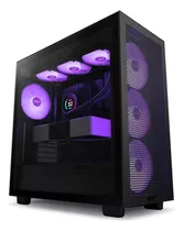 Gabinete Gamer Nzxt H7 Flow Rgb Preto Com Fan Cm-h71fw-r1