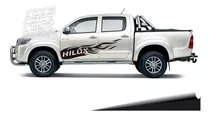 Calco Toyota Hilux Lateral 4x4 4x2 Sr Srv Decoracion Flame