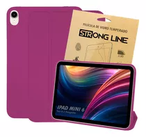 Capinha Para iPad Mini 6 Acabamento Premium Slim + Pelicula