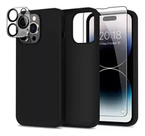 Kit Funda Templado Y Cubre Camara Para iPhone 15 Pro Max 