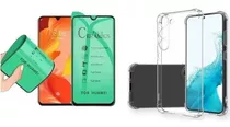 Capa Case Para Samsung Galaxy S23 Plus + Pelicula Ceramica Cor Transparente
