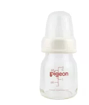 Biberón Pigeon Estándar De Vidrio 50 Ml Color Blanco