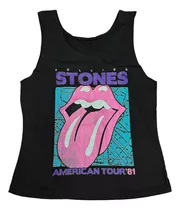 Musculosa Rolling Stone American Tour 81 Negra Lupe Store