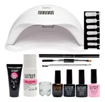 Kit De Polygel + Lampara De 48 Watts Manicure