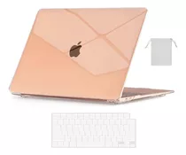 Combo Case Carcasa Forro Macbook Air 13 2021 Al 2018 Clear