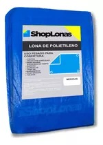 Lona 10x5 Impermeável Plástica Azul Telhados Camping + Ilhós