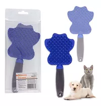 Escova Removedor Magnetica Tira Pelo Pet Cães Gatos Sofa Cor Azul