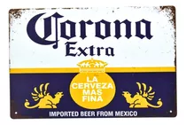 Poster Anuncio Cartel Placa Cerveza Corona Decoracion Bar