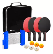 Set Ping Pong Profesional Red +4 Paletas +6 Pelotas - El Rey