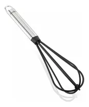 Batidor Leifheit De Nylon Y Acero Inox No Raya Teflon 32 Cm Color Negro