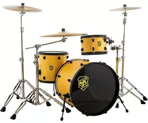 Sjc Drums 3-piece Pathfinder Shell Pack Cyber Yellow Satin 