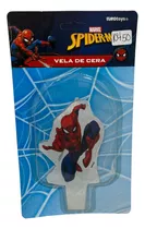 Vela Spiderman Hombre Araña Fiesta Cumpleaños Pastel Cera  Z