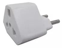 Plug Adaptador De Tomada Branco 20 A Universal 110v/220v