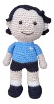 Muñeco Futbolista Uruguay, Suárez, Cavani. Amigurumi