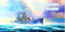 A.r.a Crucero General Belgrano Cartel Chapa A/exterior