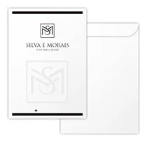 100 Envelopes Saco A4 (22 X 32cm) - Timbrado - Personalizado