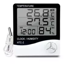 Termohigrómetro Digital Htc-2 Higrometro Termometro Reloj