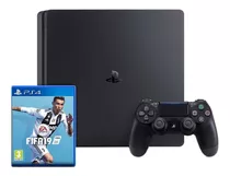 Sony Playstation 4 Slim 1tb Fifa 19 Bundle Cor  Preto Onyx