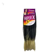 Cabelo Jumbão Preto C/ Loiro 1b/613 Hiper X 400g Box Braids Cor T1b/613