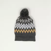 Gorro De Niña Con Metalizado Gris (2 A 12 Años)