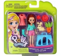 Polly Boneca Premium Lila Seu Coelhinho Original Mattel N F