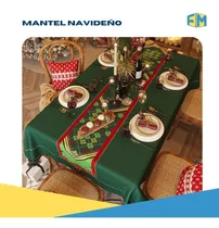Mantel De Navidad, Mesa Navideña, Cena, Mantel Para Mesa.
