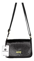 Bolso Manos Libres Pequeño Cruzado Dama Mujer Karla Chacon Color Negro