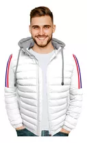 Chaqueta Acolchada Para Hombre Con Capota En Algodon 