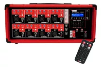 Consola 9 Canales Nvk-8500bt Potenciada 500w Usb Bluetooth