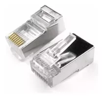 Fichas Rj45 Blindadas Conectores Macho Cat 5e Unidad Lz