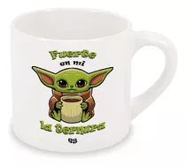 Taza Chica 6 Onzas Baby Yoda Grogu Personalizable