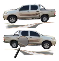 Franjas Laterales Toyota Hilux Srv 2010 Adhesivos Calcos LG