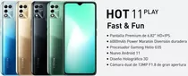 Teléfono Celular Infinix Hot 11 Play 4/128 Black Para Juegos