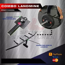 Landmine Remo Con Barra Multifuncion Gym Crossfit