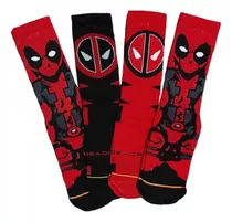 Calcetines Dibujos Animados Caricaturas Super Heroes 4 Pares