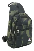 Morral Militar Alpine Skate Sistema Molle Cruzada De Hombre