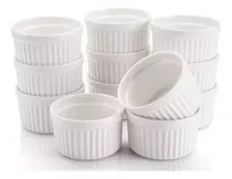 Pack 12 Pocillo Ramekins Cerámica Porcelana - 7 Cm