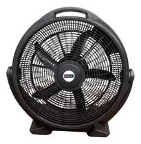 Ventilador De Piso Semi Industrial Turbo Negro Con 5 Palas Color De La Estructura Negra Color De Las Aspas Negras Diámetro 50 Cm Frecuencia 50 Material De Las Aspas Plástico