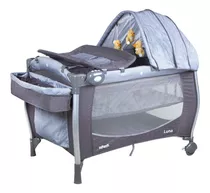 Cuna Playard Luna Grey Dots Infanti Color Gris