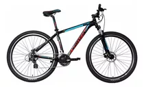 Mountain Bike Venzo Skyline Evo R29 16  21v Frenos De Disco Mecánico Cambios Shimano Tourney Ty700 Y Shimano Tourney Ty300 Color Negro/celeste/rojo  