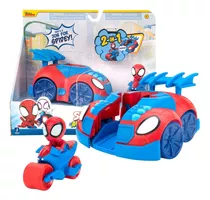 Set Auto Spidey Y Sus Sorprendentes Amigos 2 En 1 