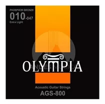 Cuerdas Metal Para Guitarra Acústica .010 Olympia Pb
