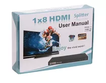 Splitter Hdmi 1x8 Full Hd 3d Trautech Alta Definicion Nuevo